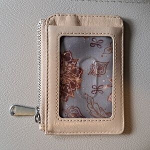 Hobo Beige Card Holder